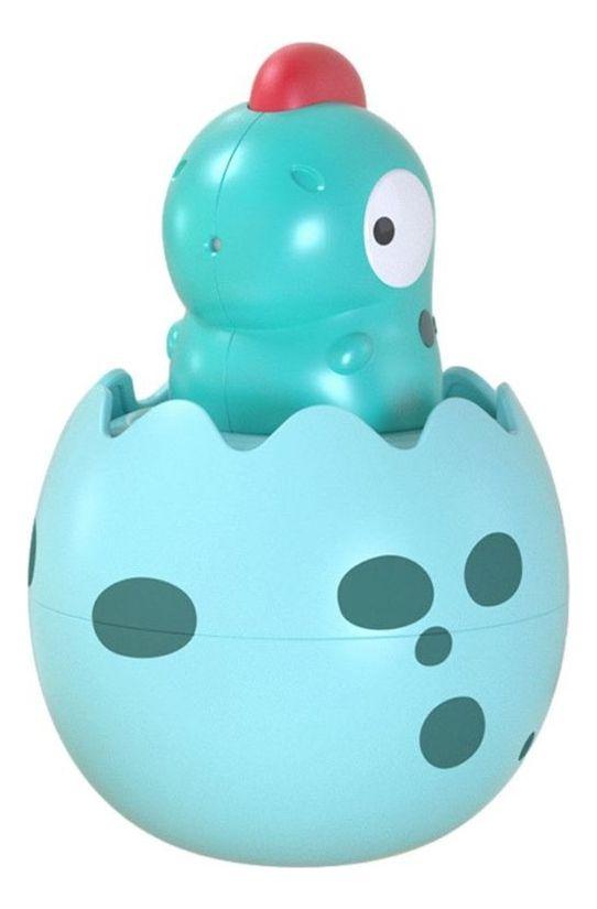 SET 3 JUGUETES DE BAÑO DINOSAURIO POLLITO ROCIA AGUA LAU-0