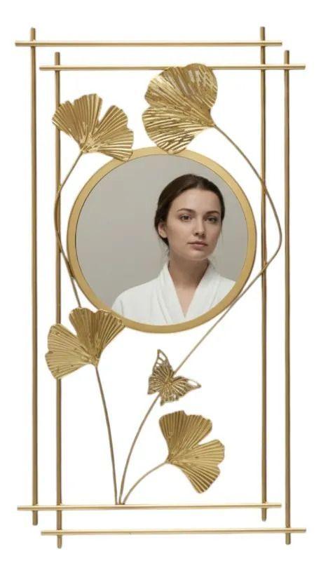 Espejo Pared Decorativo Estilo Inspiración Botánica Jhn-2