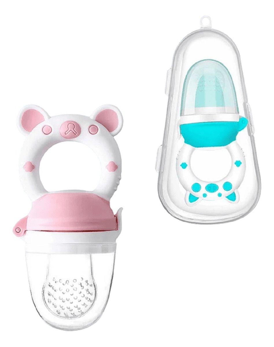 Set 4 Chupete Alimentador Comedor Frutas Silicona Bebe Lau-0