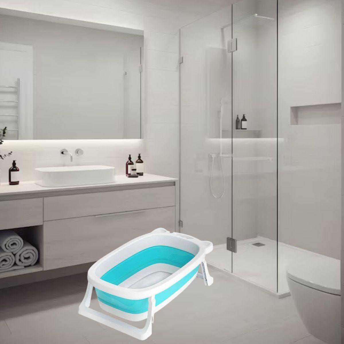 BAÑERA MULTIFUNCIONAL PLEGABLE DIVERTIDA PARA BEBE LAU-6