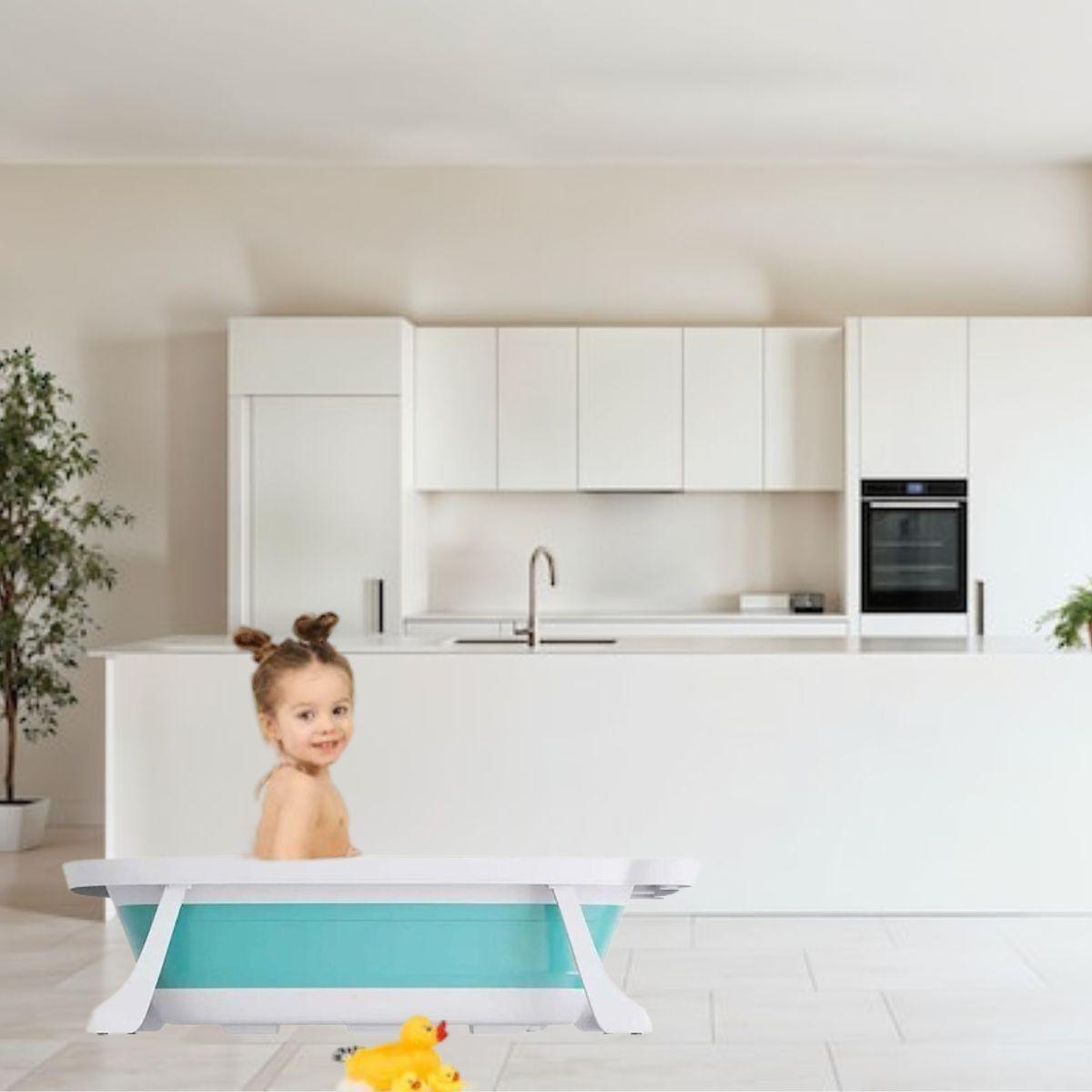 BAÑERA MULTIFUNCIONAL PLEGABLE DIVERTIDA PARA BEBE LAU-8