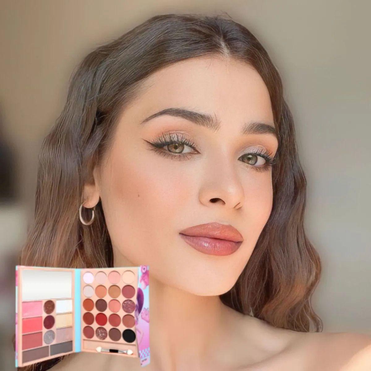 Paq 12 Paletas Maquillaje Completa Definición Brillo ALJ-9