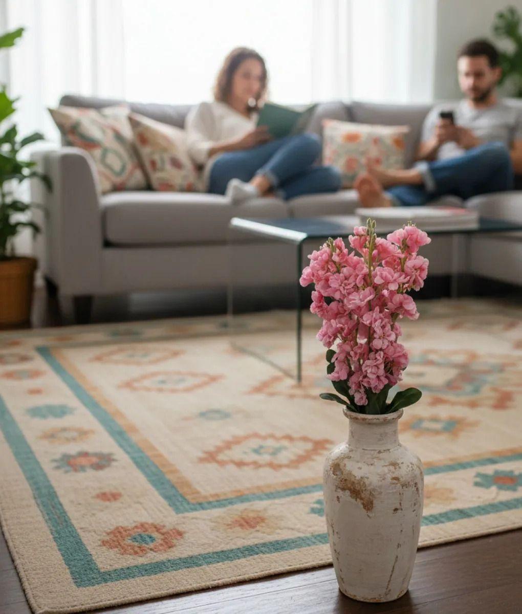 Set 2 Ramo Elegante Artificial Flores Decorativas Adorno Jhn-2