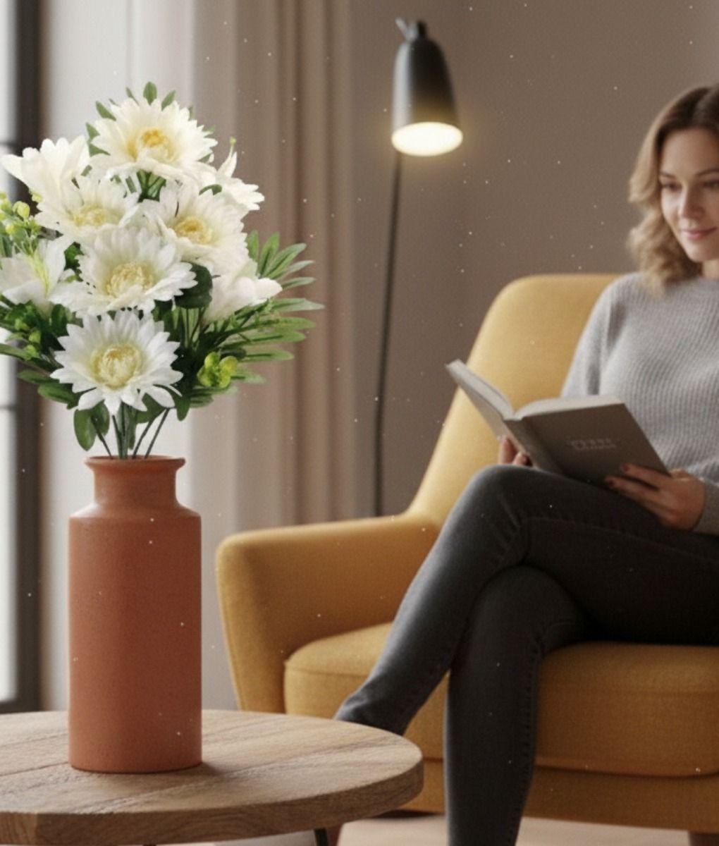 Set 2 Flores Artificiales Ramo Decorativo Girasoles Jhn-4