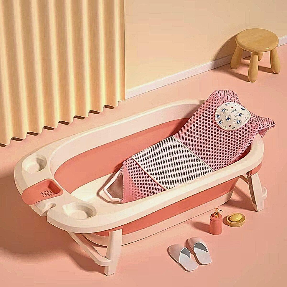 Set 2 Mallas Tina Almohadilla Antideslizante Bañera Bebe Lau-2