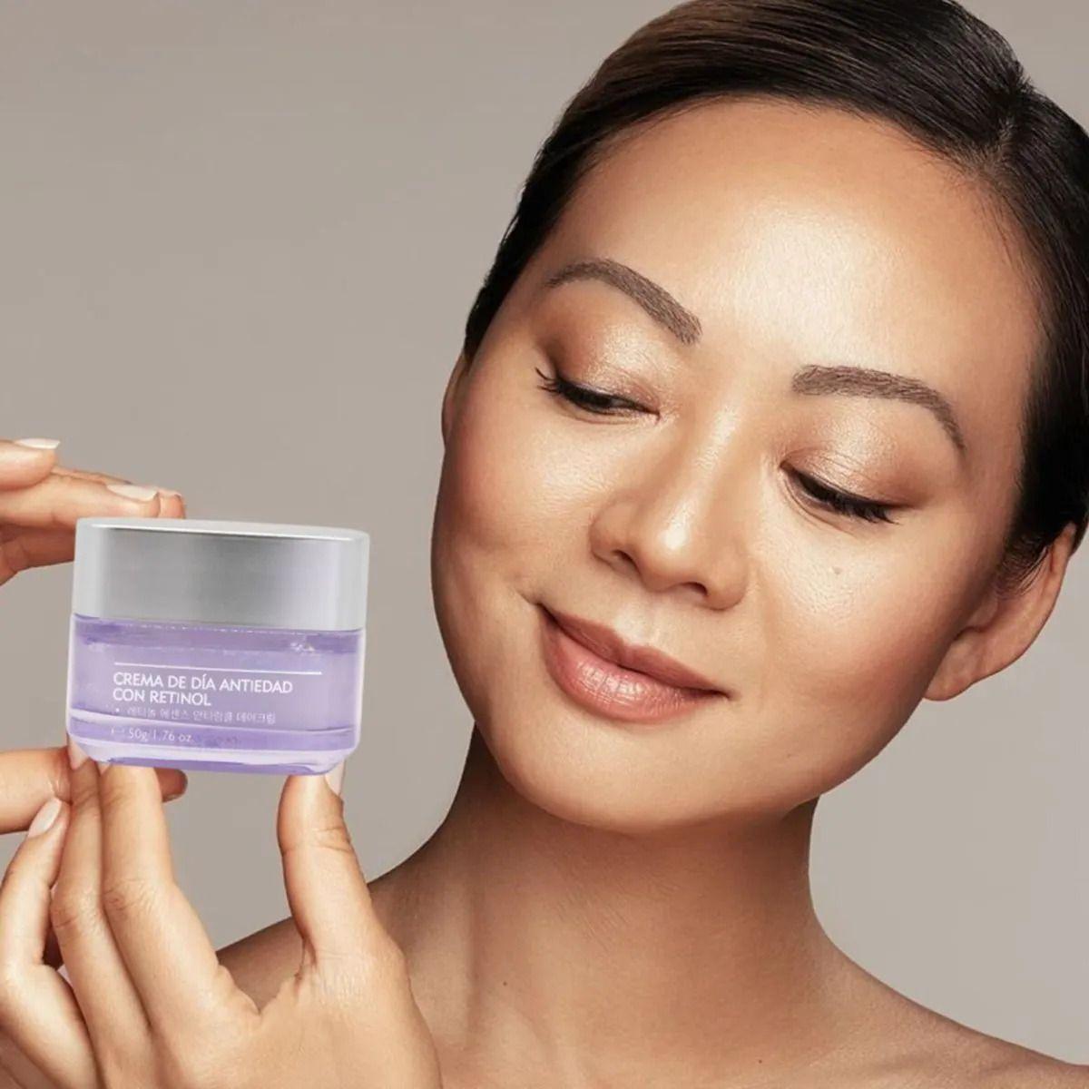Crema Facial Retinol Diaria Antiarrugas Efecto Tensor ALJ-6