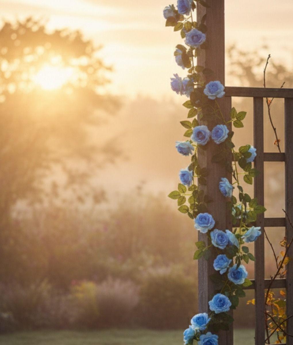 Flores Articiales Rosas Enredadera Elegante Guirnalda Jhn-8