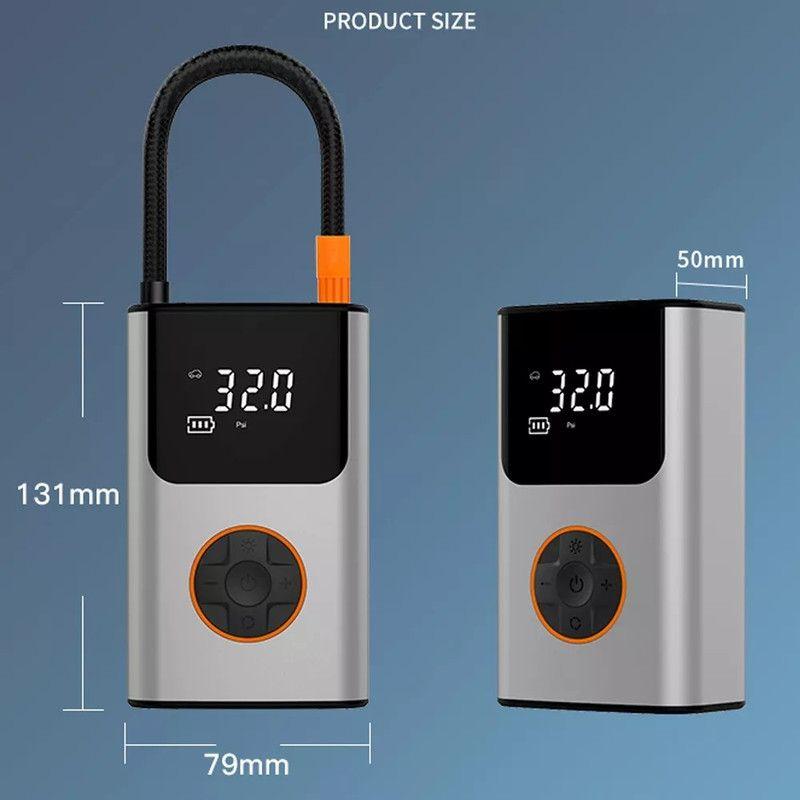 Compresor Aire Bomba Neumático Pantalla Led Lau-6