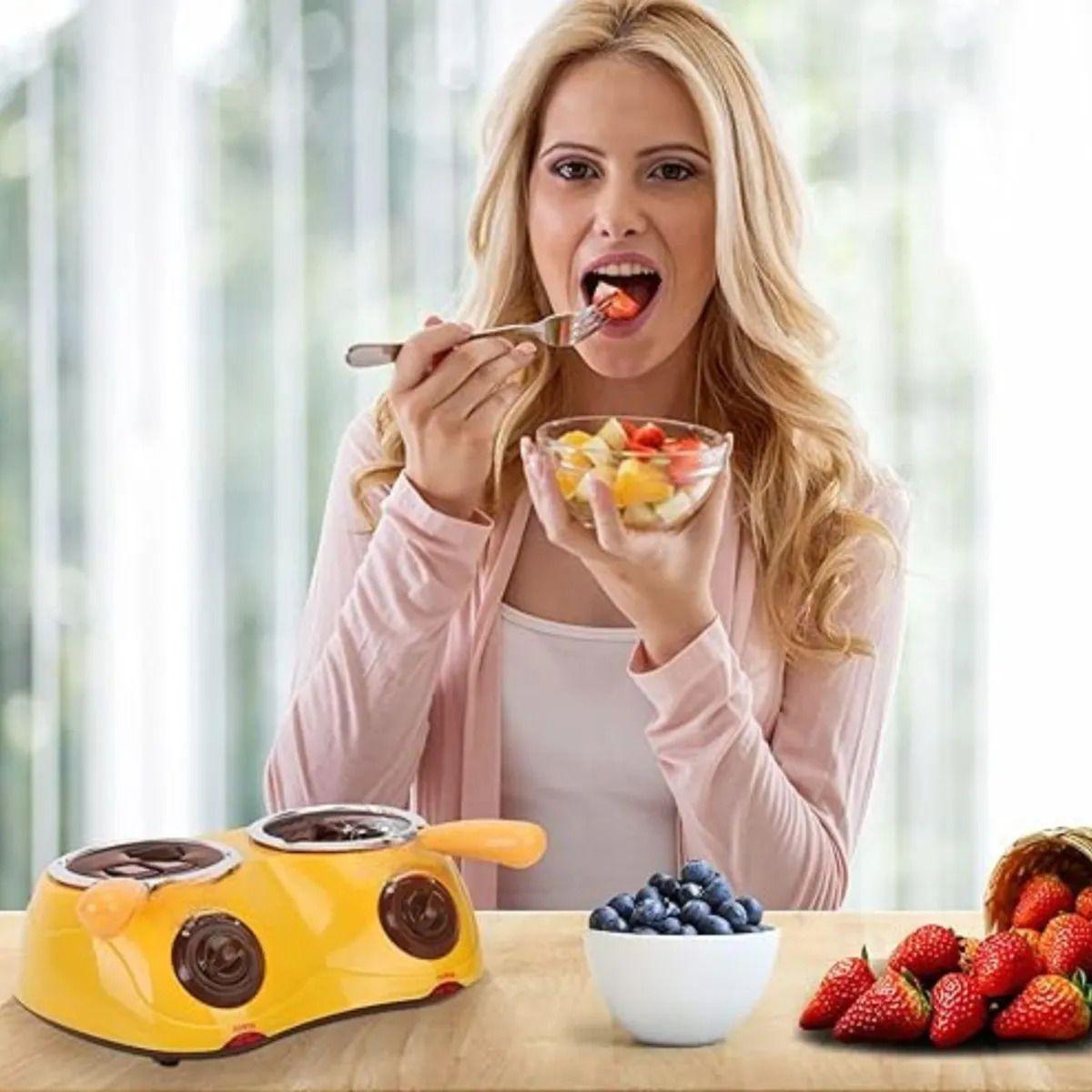 Chocolatera Doble Profesional Repostería Fondue ALJ-3