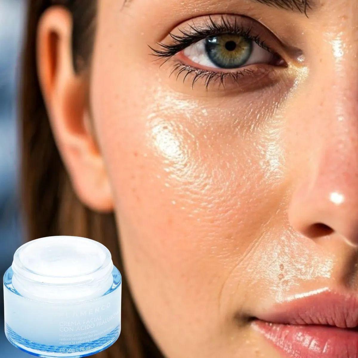 CREMA FACIAL HIDRATANTE CON ACIDO HIALURONICO BELLEZA LAU-5