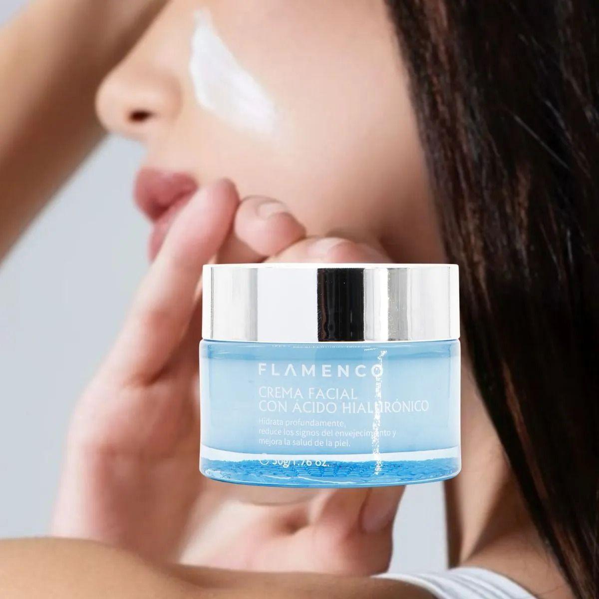 CREMA FACIAL HIDRATANTE CON ACIDO HIALURONICO BELLEZA LAU-7
