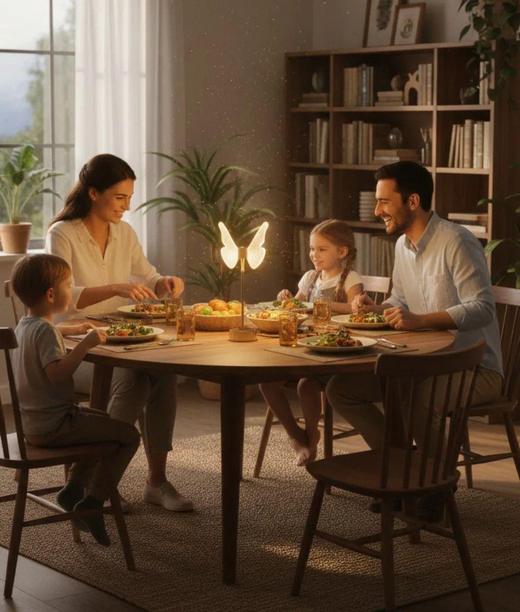 Lámpara Mesa Decorativa Mariposa Alas Iluminadas LED Jhn-5