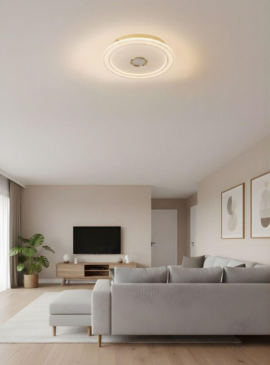 Lámpara Techo Decorativa Elegante Plafón Forma Circular Jhn-5