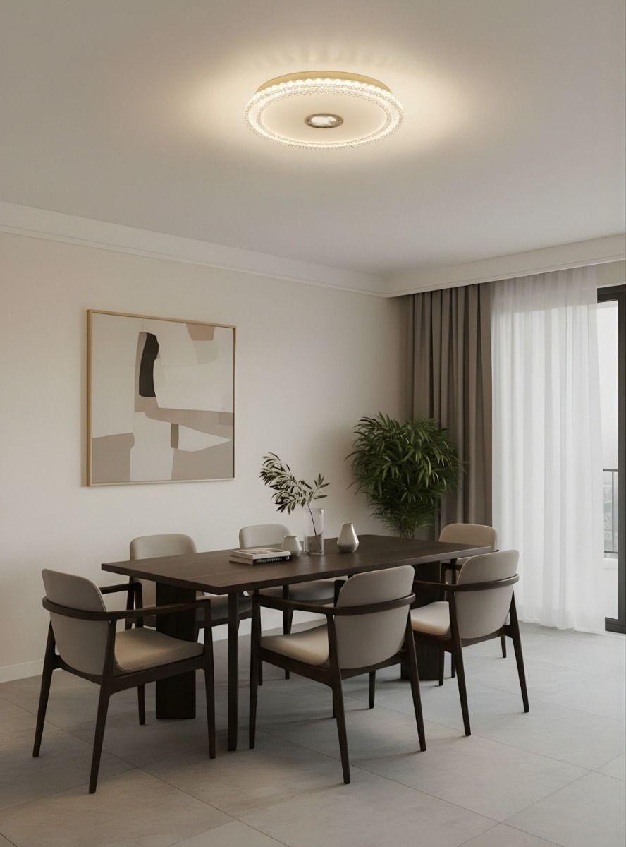 Lámpara Techo Decorativa Elegante Plafón Forma Circular Jhn-9