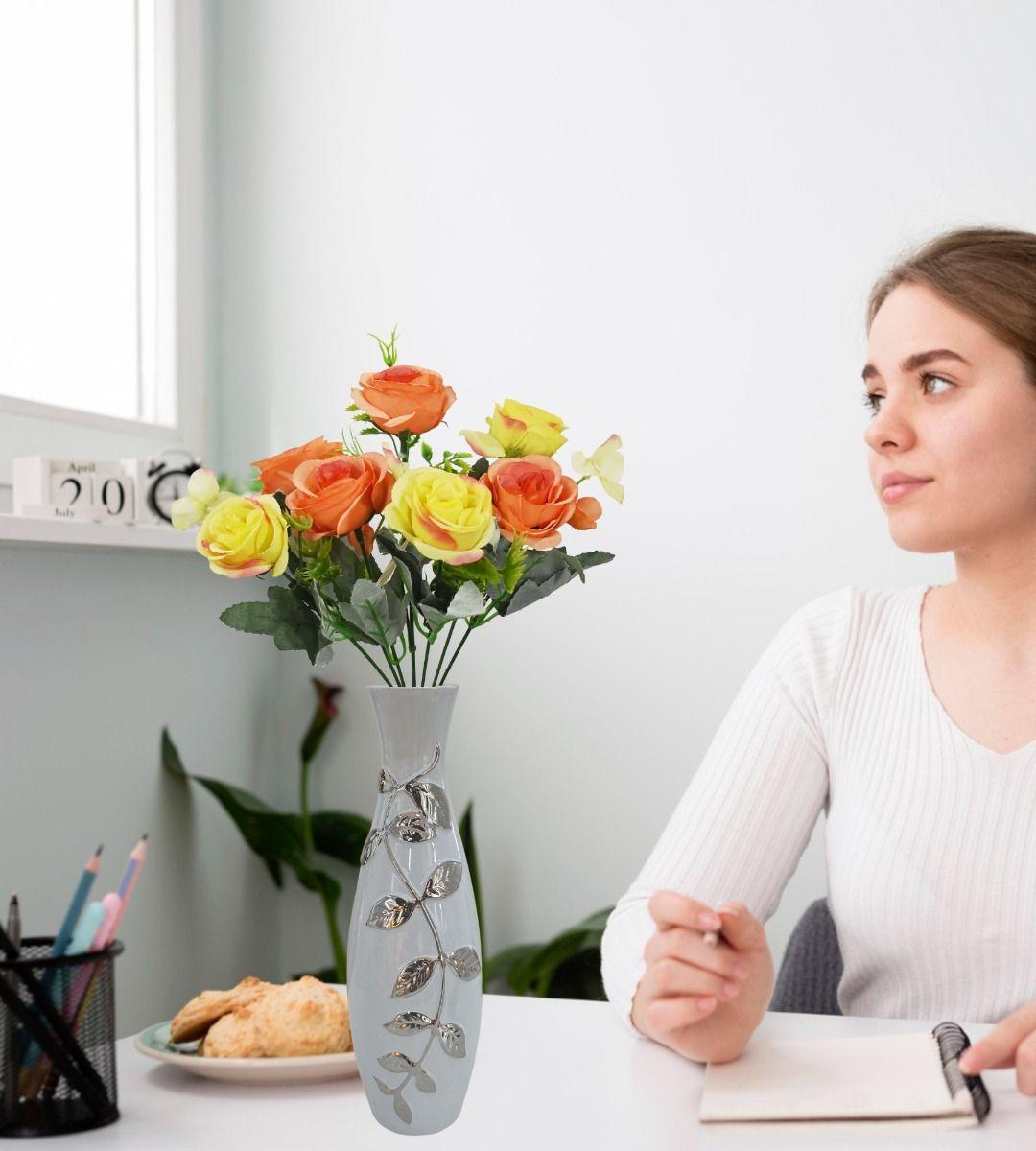 Florero Jarrón Vintage Hogar Decorativo Flores Jhn-3