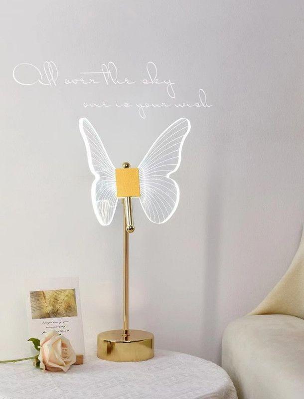 Lampara Portatil Mesa Moderna Mariposa Led USB Lau-3