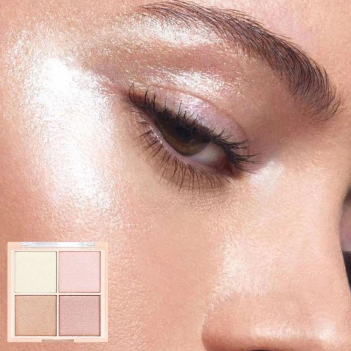 Paq 24 Paletas Iluminador Facial 4 Tonos Efecto Seda ALJ-5