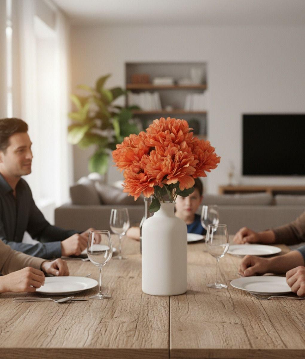 Flores Artificiales Ramo Decorativo Pétalos Capas Adorno Jhn-2