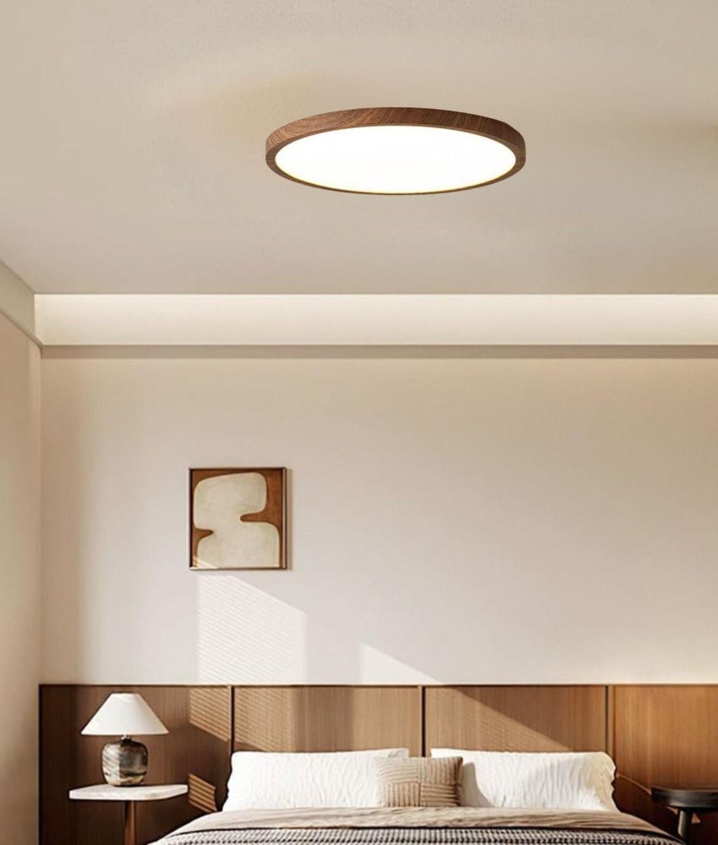 Lámpara Techo Decorativa Estilo Rústico Redonda LED Jhn-8