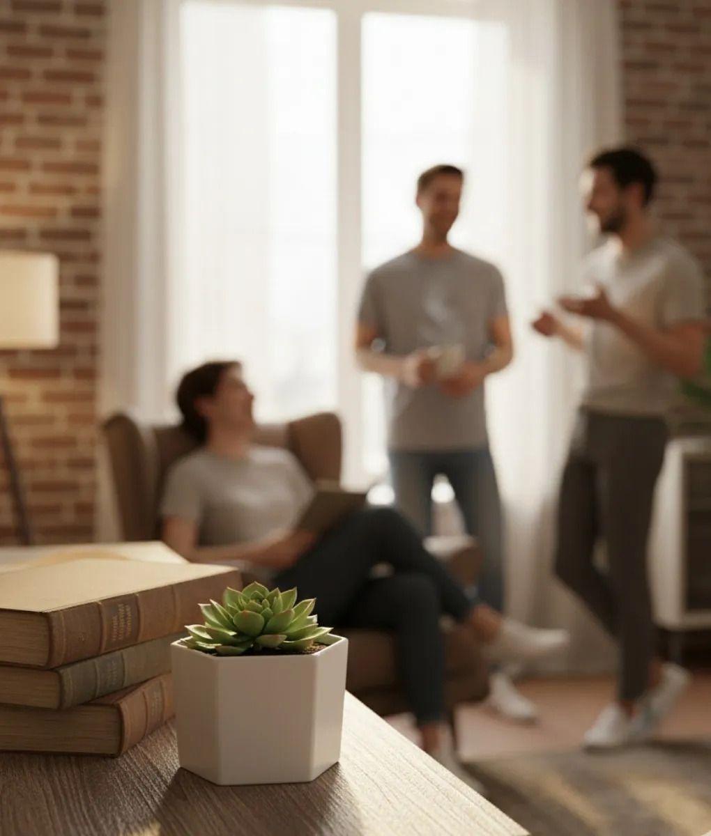 Set 8 Macetero Decorativo Moderno Diseño Geométrico Jhn-2