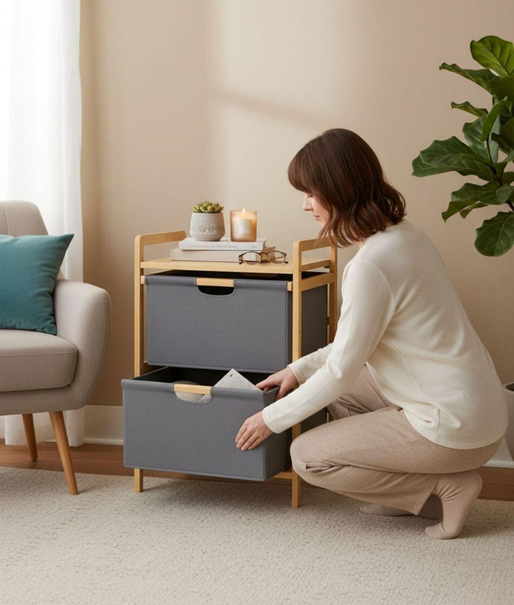 Cómoda Decorativa Organizador Multifuncional Hogar Jhn-4