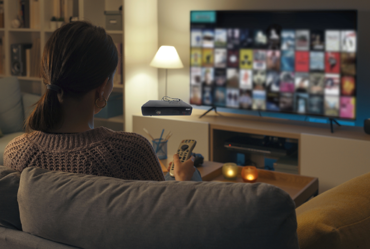 Sintonizador Digital Convertidor TV Canales Full HD Lau-2