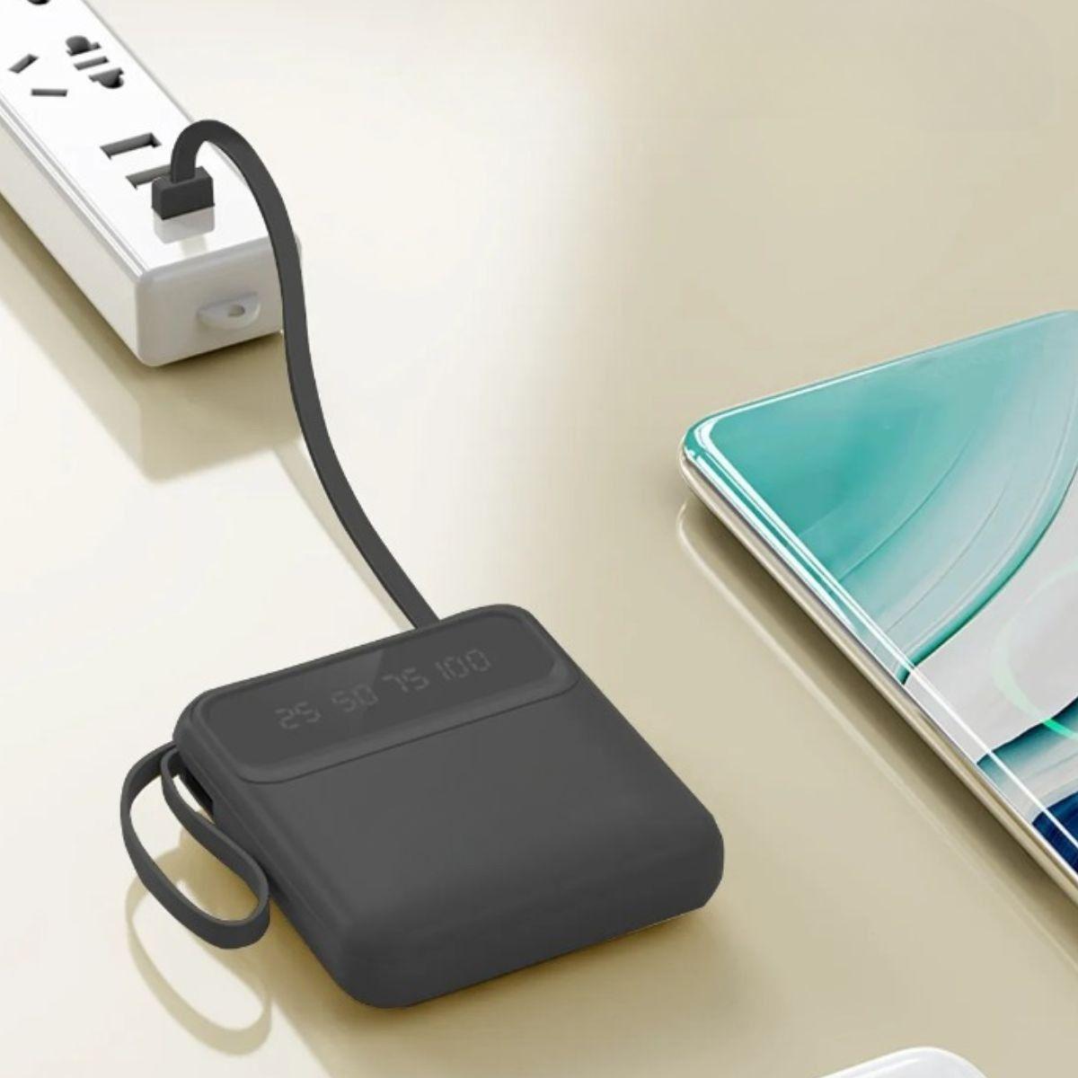 Cargador Portátil Pantalla Digital Integrado Práctico Jhn-3