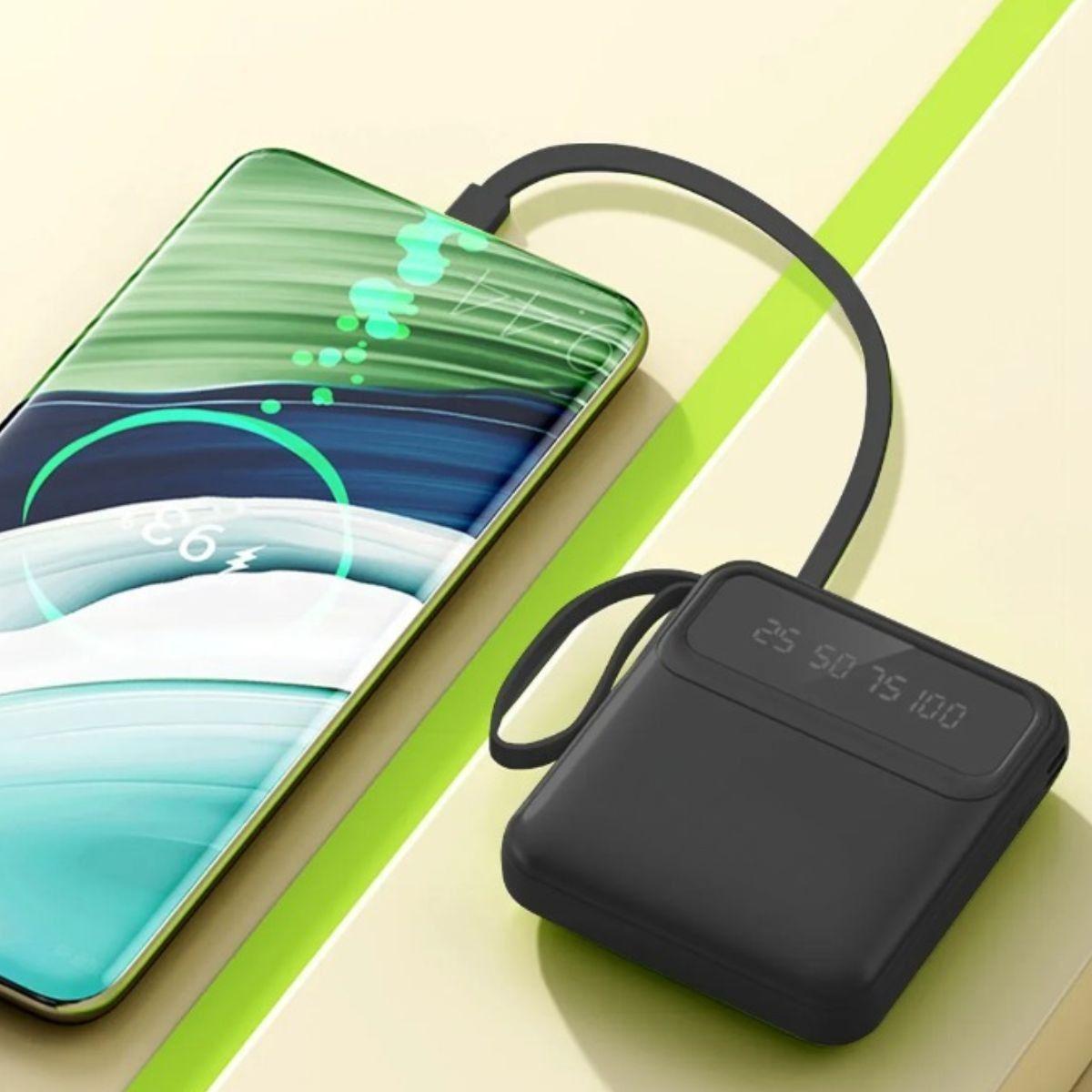 Cargador Portátil Pantalla Digital Integrado Práctico Jhn-4