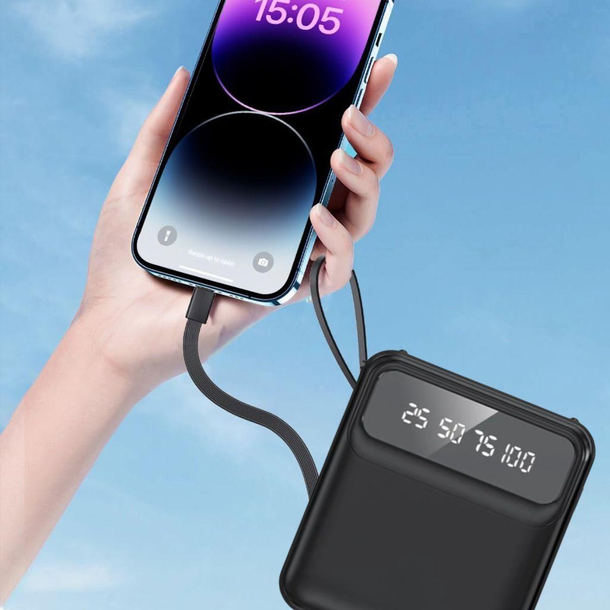 Cargador Portátil Pantalla Digital Integrado Práctico Jhn-7