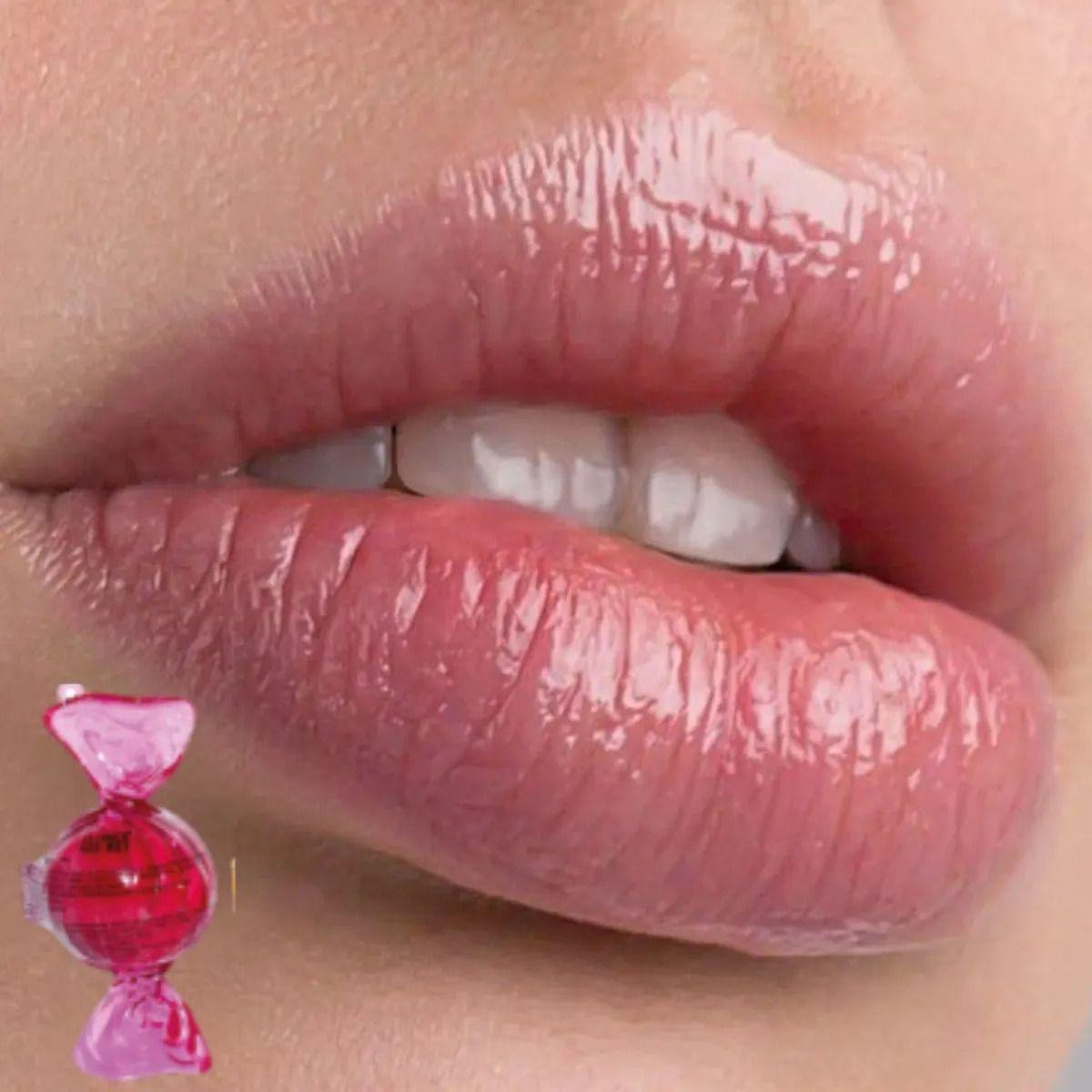 Set 3 Brillos Labiales Sabor Caramelo Efecto Hidratante ALJ-7