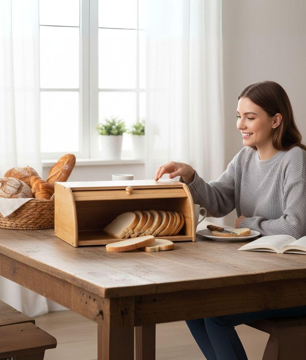 Panera Deslizante Recipiente Almacenamiento Mesa Jhn-5