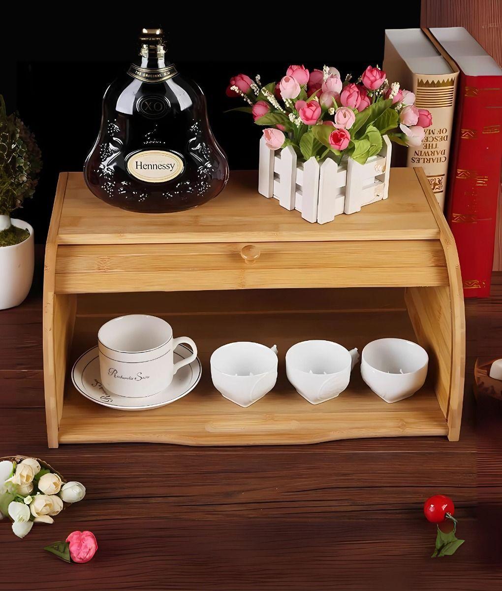 Panera Deslizante Recipiente Almacenamiento Mesa Jhn-7