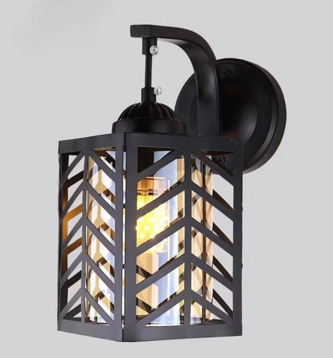 Lampara Techo Pared Jaula Hexagonal Moderna Hogar Lau-3