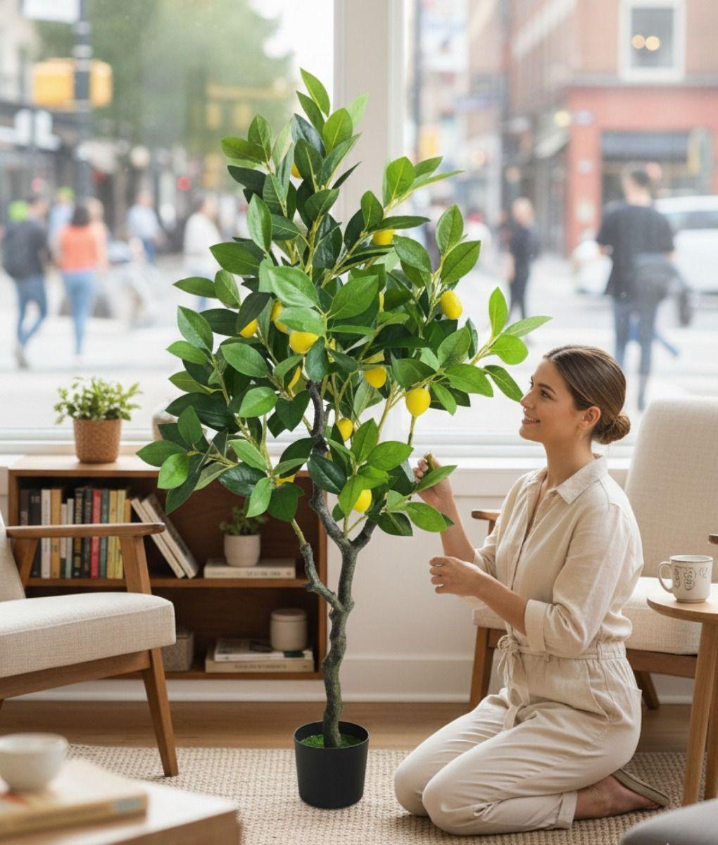 Planta Artificial Decorativa Árbol Limón Adorno Jhn-3