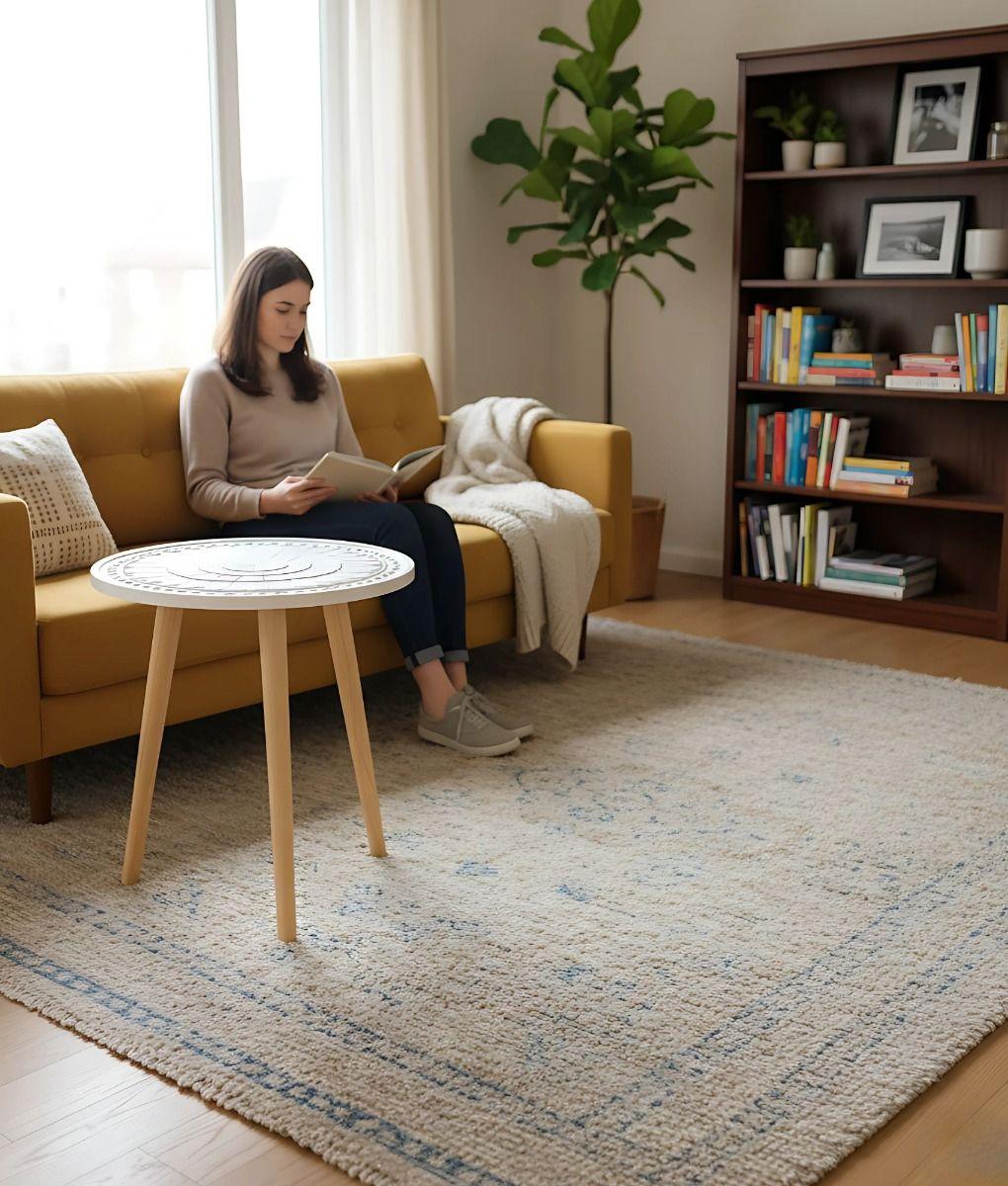 Mesa Centro Redonda Decorativa Auxiliar Moderno Hogar Jhn-2