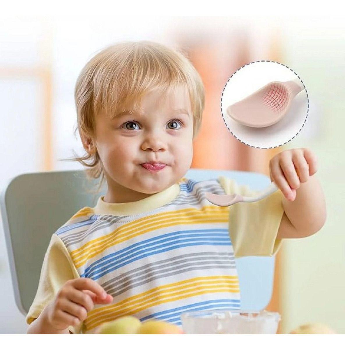 Set 4 Cuchara + Cubierto Estuche Entrenamiento Bebes Lau-3