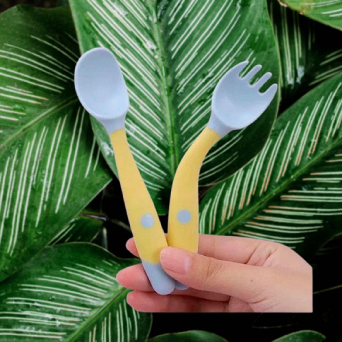 Set 4 Cuchara + Cubierto Estuche Entrenamiento Bebes Lau-7