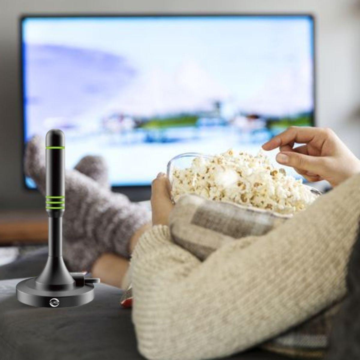 ANTENA DIGITAL HDTV TERRESTRE INTERIOR CANALES HD LAU-1