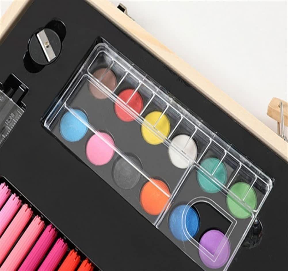 Kit Dibujo Lápices Crayones Pintura Accesorio 180 Piezas Jhn-4