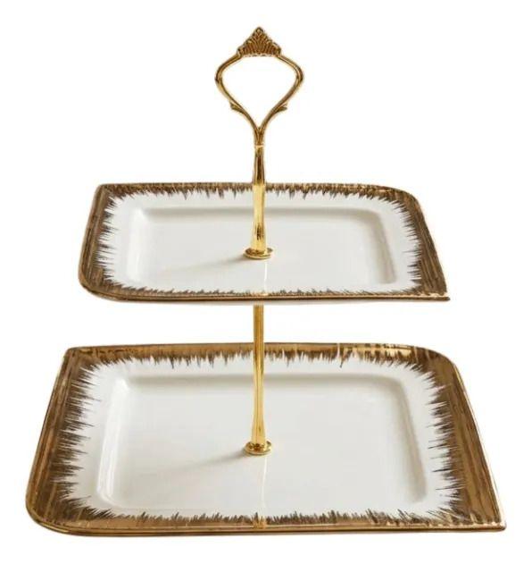 Centro Mesa Multinivel Moderno Soporte Doble Altura Lujo ALJ-0