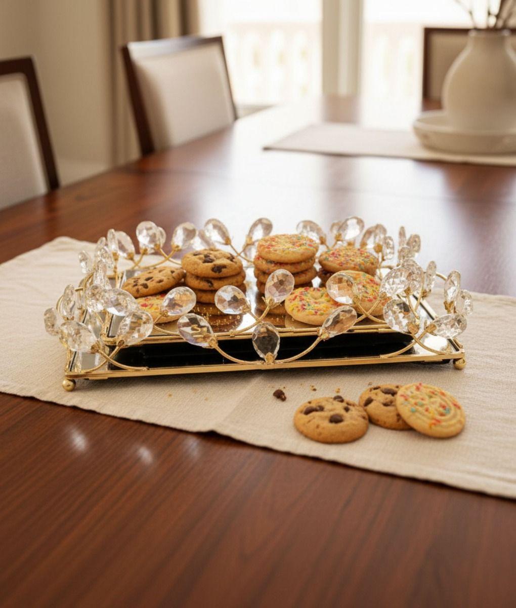 Bandeja Decorativa Elegante Multifuncional Organizador Jhn-8