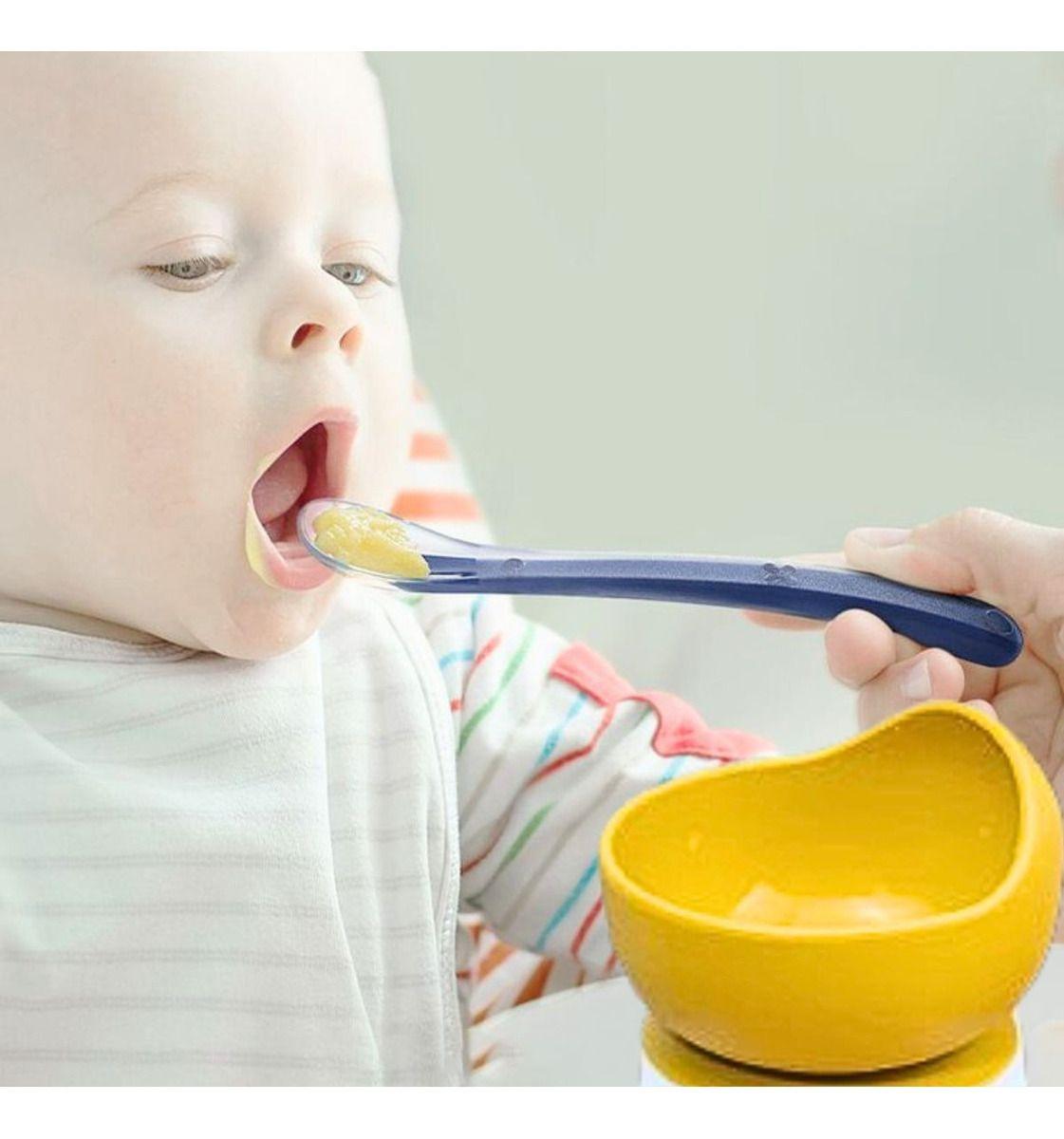 Set 2 Platos Tazon Silicona Antideslizante Comida Bebes Lau-5