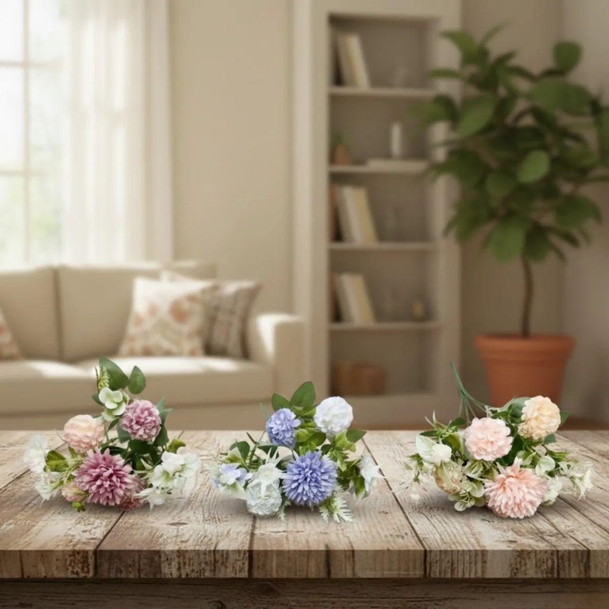 Set 2 Ramo Floral Artificial Artístico Naturaleza Adorno Jhn-8