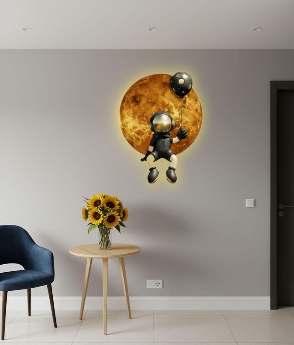 Decoración Pared Cuadro LED Decorativo Hogar Astronauta Jhn-9