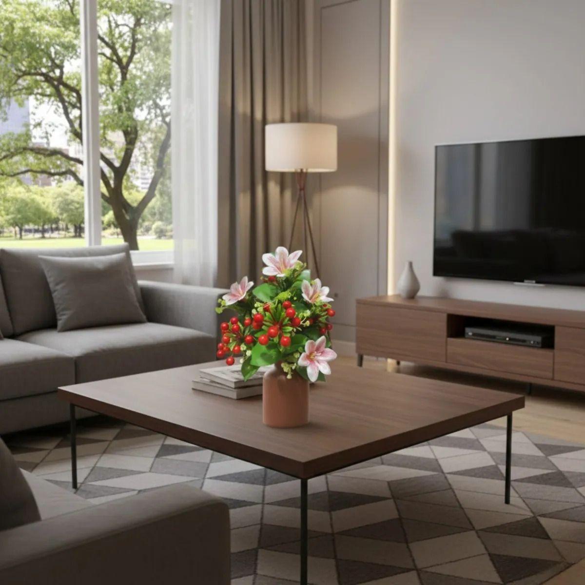 Set 2 Ramo Artificial Mixto Armonía Floral Silvestre Jhn-9