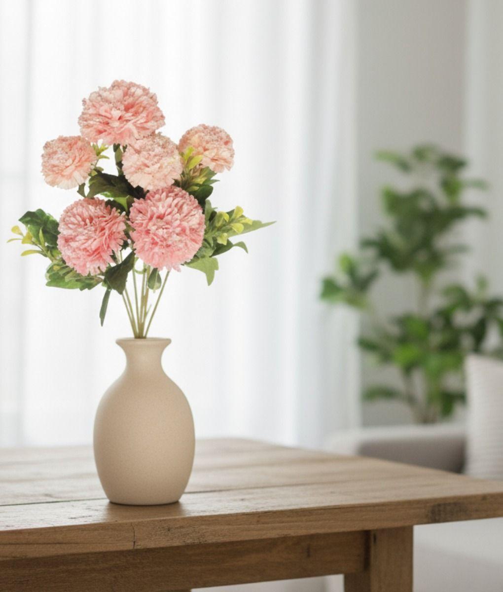 Set 2 Ramo Flores Artificiales Pompones Decoración Hogar Jhn-9