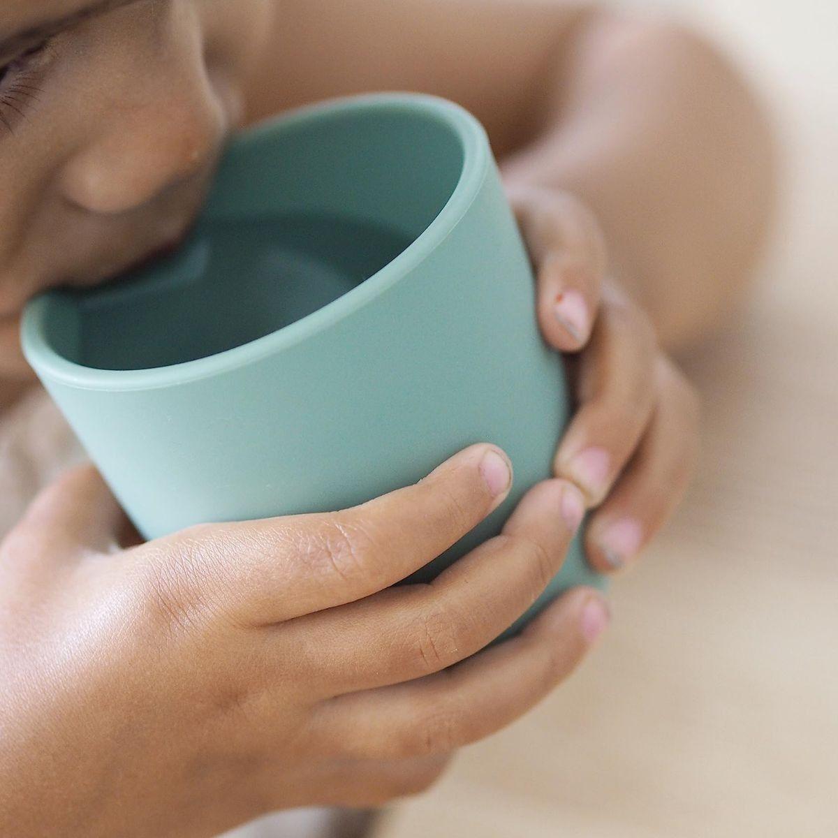 SET 4 VASOS DE SILICONA FLEXIBLE SUAVE COLORES NIÑOS LAU-8