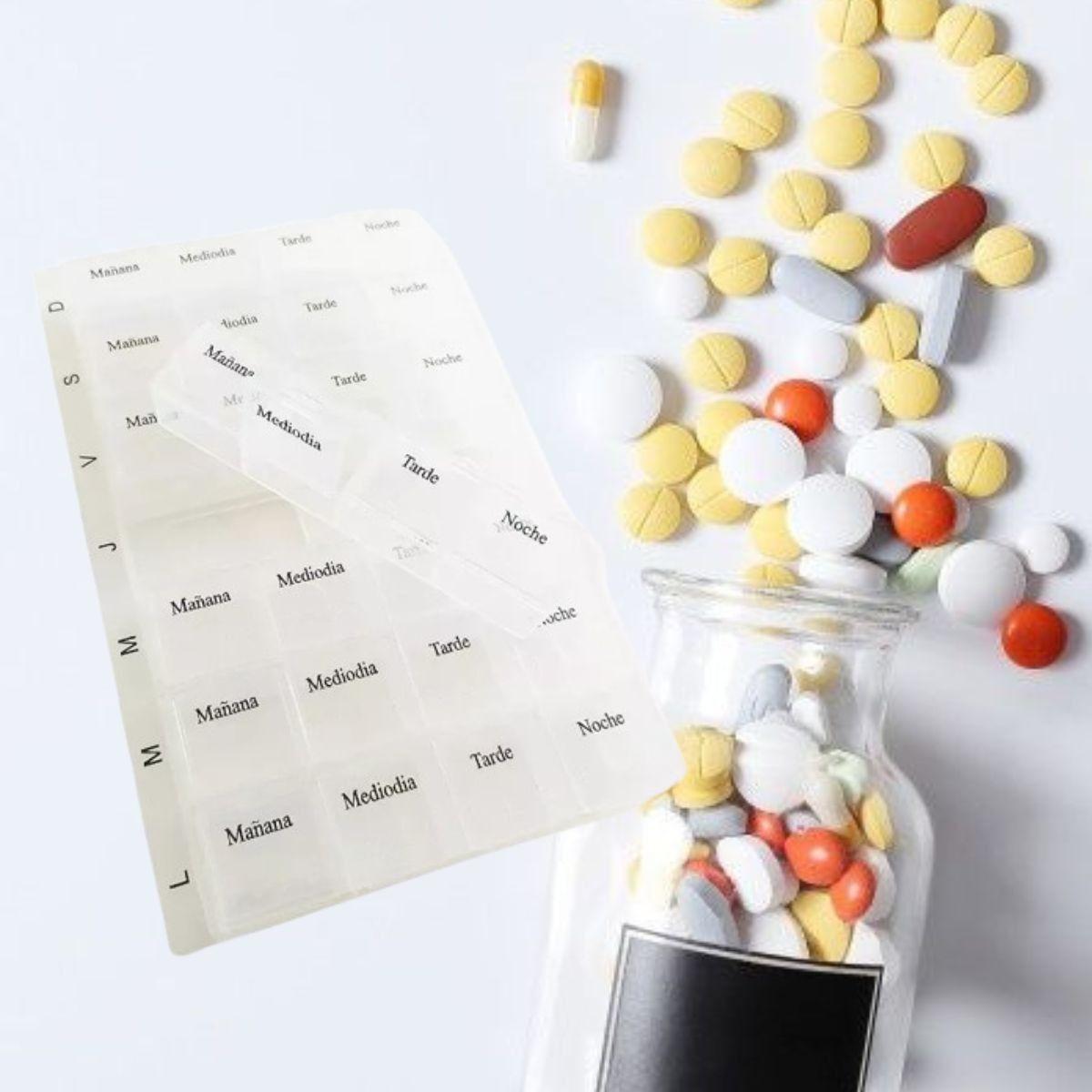 SET 3 PASTILLEROS SEMANAL ORGANIZA CONTROL MEDICAMENTO LAU-8