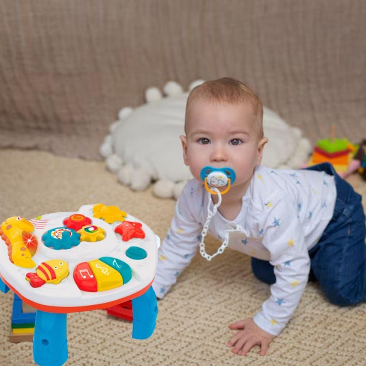 JUGUETE PARA BEBE 2 EN 1 MUSICAL MESA ACTIVIDADES LAU-6