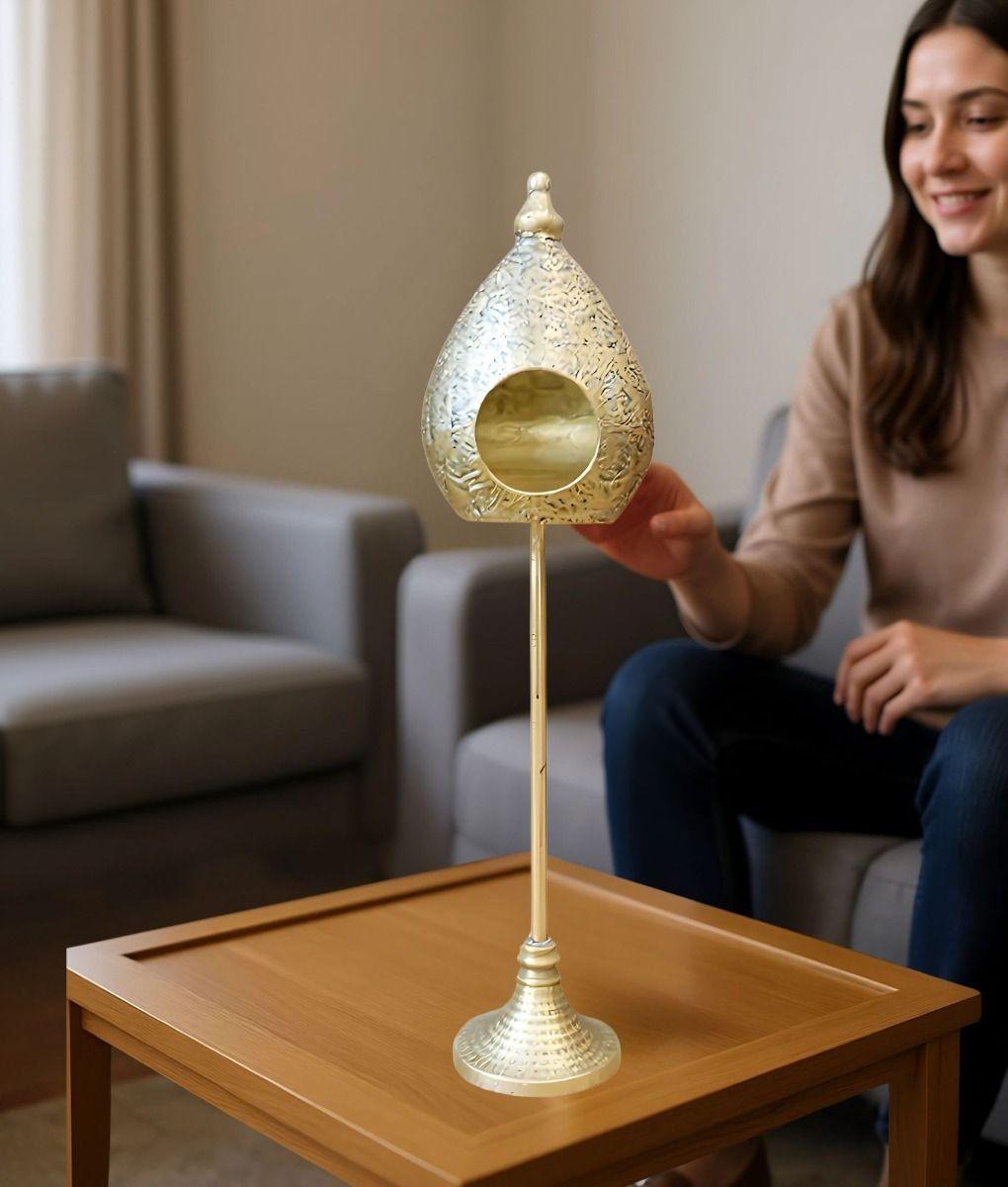 Portavelas Decorativo Forma Nido Romántico Vintage Jhn-5